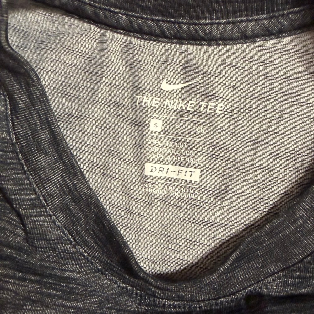 Nike Dri-FIT Womens Training Tank Top Heather Gray Graphic Logo 911522-010 S - Picture 3 of 5